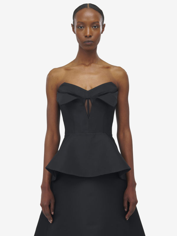ALEXANDER MCQUEEN - Strapless Corset Top - Item 839622QEAGH